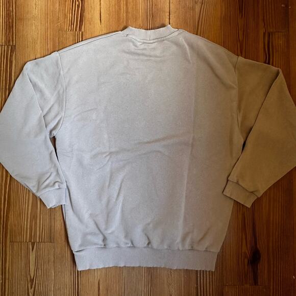 Collusion graphic Rival tan crewneck sweater SIZE 4/S - Picture 6 of 6